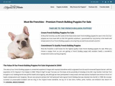 www.mustbefrenchies.com snapshot
