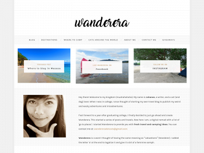 wanderera.com snapshot