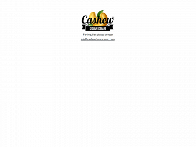 www.cashewdreamcream.com snapshot