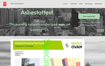 asbest-inventarisatie-attest.be snapshot