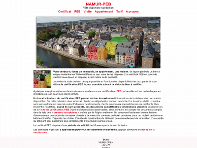 namur-peb.be snapshot