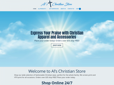 www.alschristianstore.com snapshot