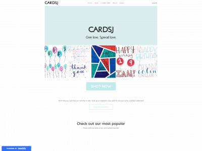 cardsj.weebly.com snapshot