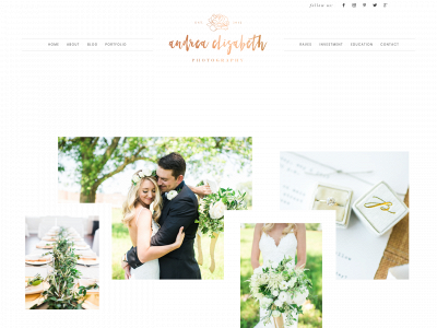 andreaelizabeth.com snapshot
