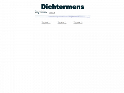 dichtermens.be snapshot