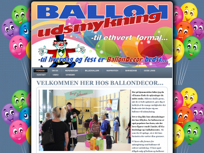 ballondecor.dk snapshot