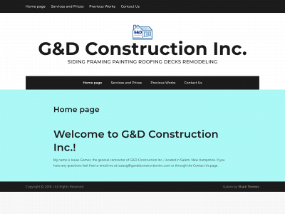 ganddconstructioninc.com snapshot