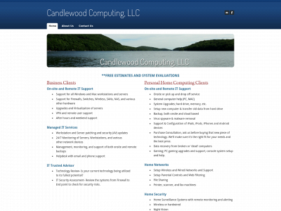 candlewoodcomputing.com snapshot