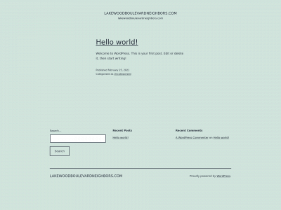 lakewoodboulevardneighbors.com snapshot