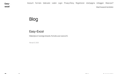 easy-excel.nl snapshot