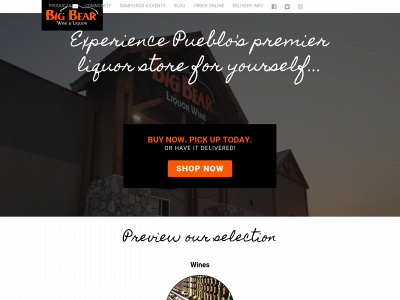 bigbearwine.com snapshot