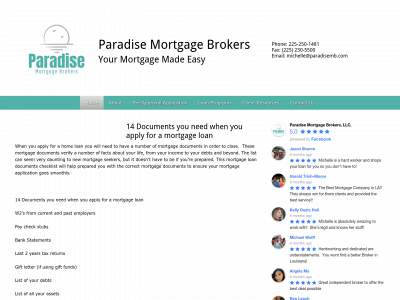 paradisemb.com snapshot