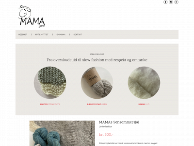 mama-yarn.dk snapshot