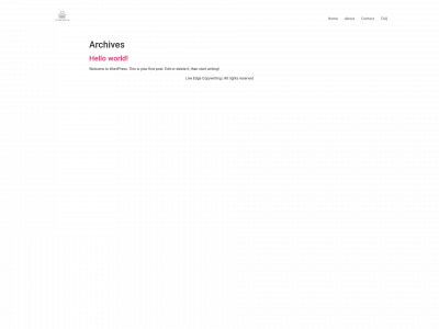 liveedgecopywriting.com snapshot