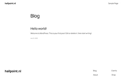 hallpoint.nl snapshot