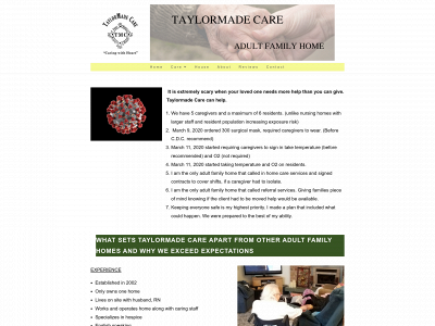 taylormadecare.com snapshot