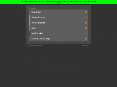 roastrub.com snapshot
