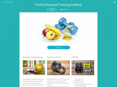 purelypersonaltrainingashford.co.uk snapshot
