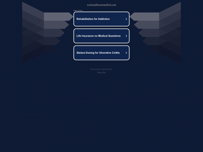 ourhealthcomesfirst.net snapshot