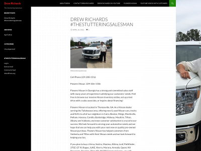 thestutteringsalesman.com snapshot
