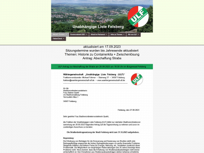 waehlergemeinschaft-ulf.de snapshot