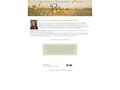 patriciaahlin.se snapshot