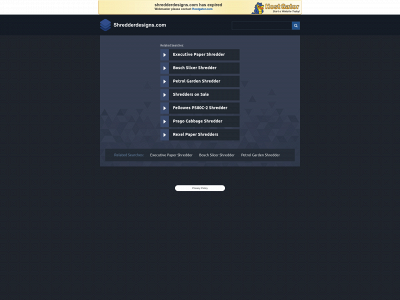 shredderdesigns.com snapshot