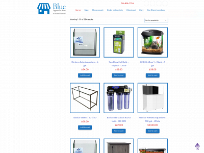 bluelagoonpetstore.online snapshot