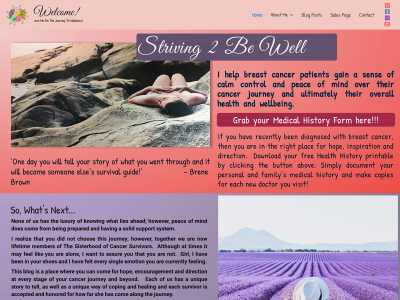 striving2bewell.com snapshot