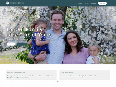 compton-dental.com snapshot