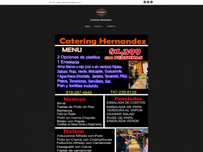 cateringhernandez.simplesite.com snapshot