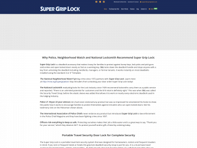 supergriplock.com snapshot