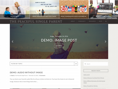 thepeacefulsingleparent.com snapshot