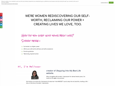 steppingintomybestlife.com snapshot