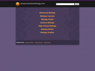 advancementsinbiology.com snapshot