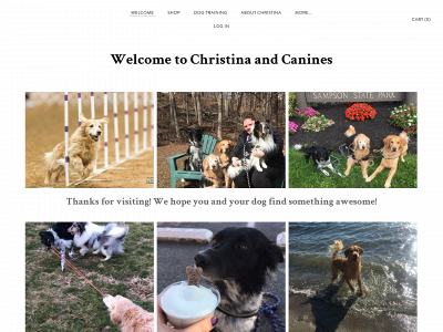 www.christinaandcanines.com snapshot