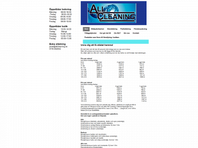 allcleaning.se snapshot