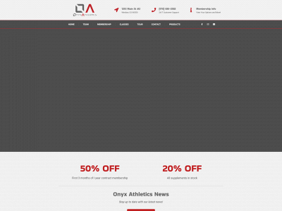 onyxathleticsgym.com snapshot