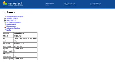 bechara.lt snapshot
