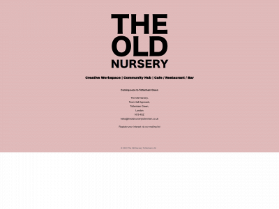 theoldnurserytottenham.co.uk snapshot