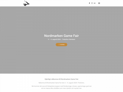 nordmarkengamefair.se snapshot