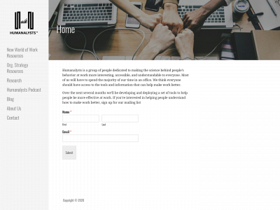 humanalysts.com snapshot