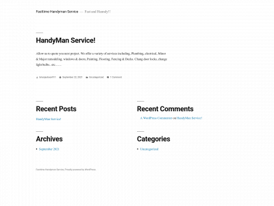 fasttimehandymanservice.com snapshot