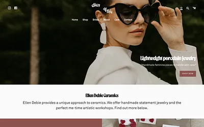 ellendebieceramics.com snapshot