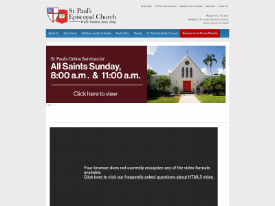 stpaulsdelray.org snapshot