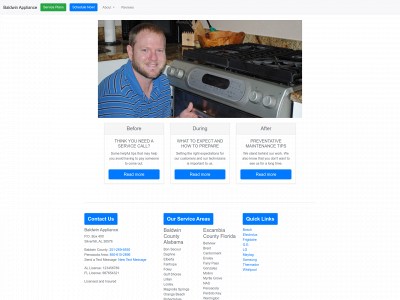 baldwinappliance.com snapshot