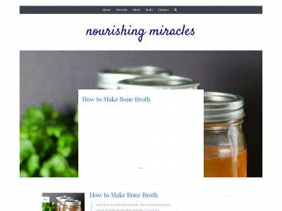 nourishingmiracles.com snapshot