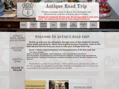 route1antiqueroadtrip.com snapshot