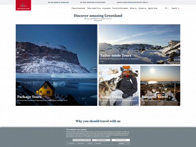 greenlandtravel.com snapshot
