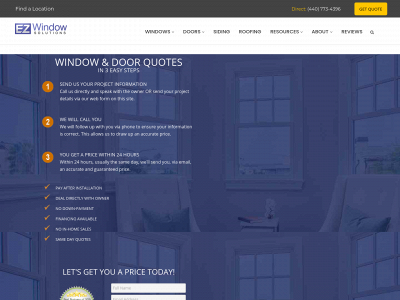 ezwindowsolutions.com snapshot